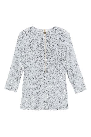 silver polyester dress ELISABETTA FRANCHI KIDS | EFAB6380TV0935032